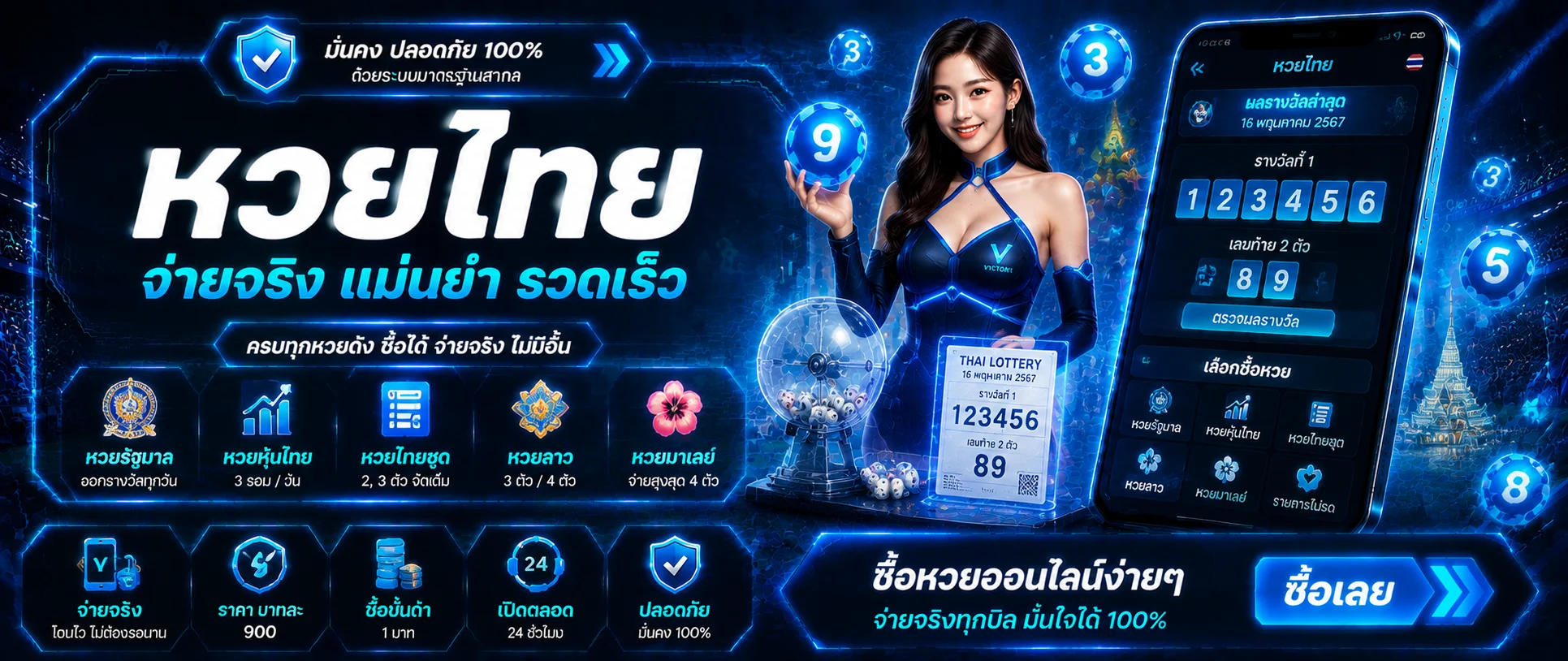 หวยออนไลน์ LENBALL168 รวมหวยรัฐบาล หวยยี่กี หวยลาว หวยฮานอย